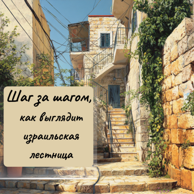 Шаг за шагом, как выглядит израильская лестница