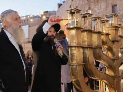 Зажигание свечей Хануки 2025 у Стены Плача - расписание