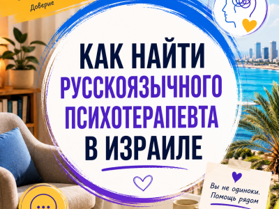 Как найти русскоязычного психотерапевта в Израиле и понять, что это «ваш» специалист