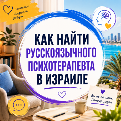 Как найти русскоязычного психотерапевта в Израиле и понять, что это «ваш» специалист
