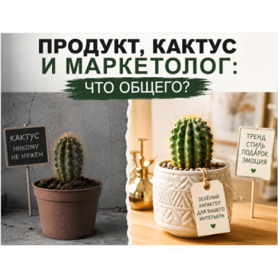 Продукт, кактус и маркетолог - что общего?