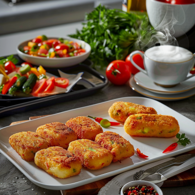 Картофельные зразы с мясной начинкой